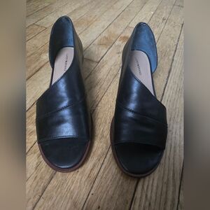 Lucky Brand Serkie Low Heel Leather Sandal